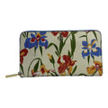 Tory Burch Flower Multi Floral Zip Continental Wallet in Painted Iris Bag New