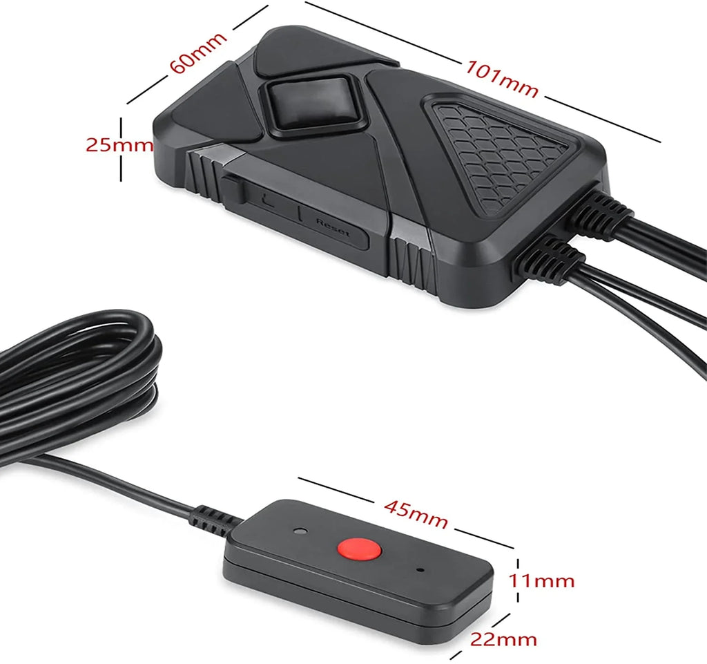Motorcycle Dash Camera Front and Rear 1080P HD Fluid Lens 120° Wide Angle Fluid Recording Camera with Wi-Fi, GPS