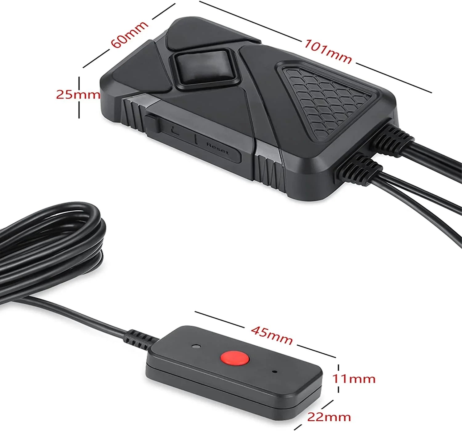 Motorcycle Dash Camera Front and Rear 1080P HD Fluid Lens 120° Wide Angle Fluid Recording Camera with Wi-Fi, GPS