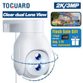 TOGUARD SC22 2K/3MP WiFi Outdoor Security Camera with 10X Hybrid Zoom Wireless Dome Surveillance