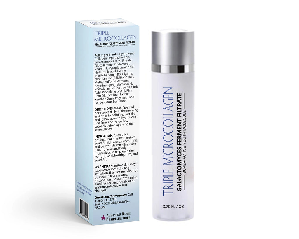 Triple Collagen Galactomyces Yeast Filtrate and Liposomal Vitamin C 40% 1-Pack