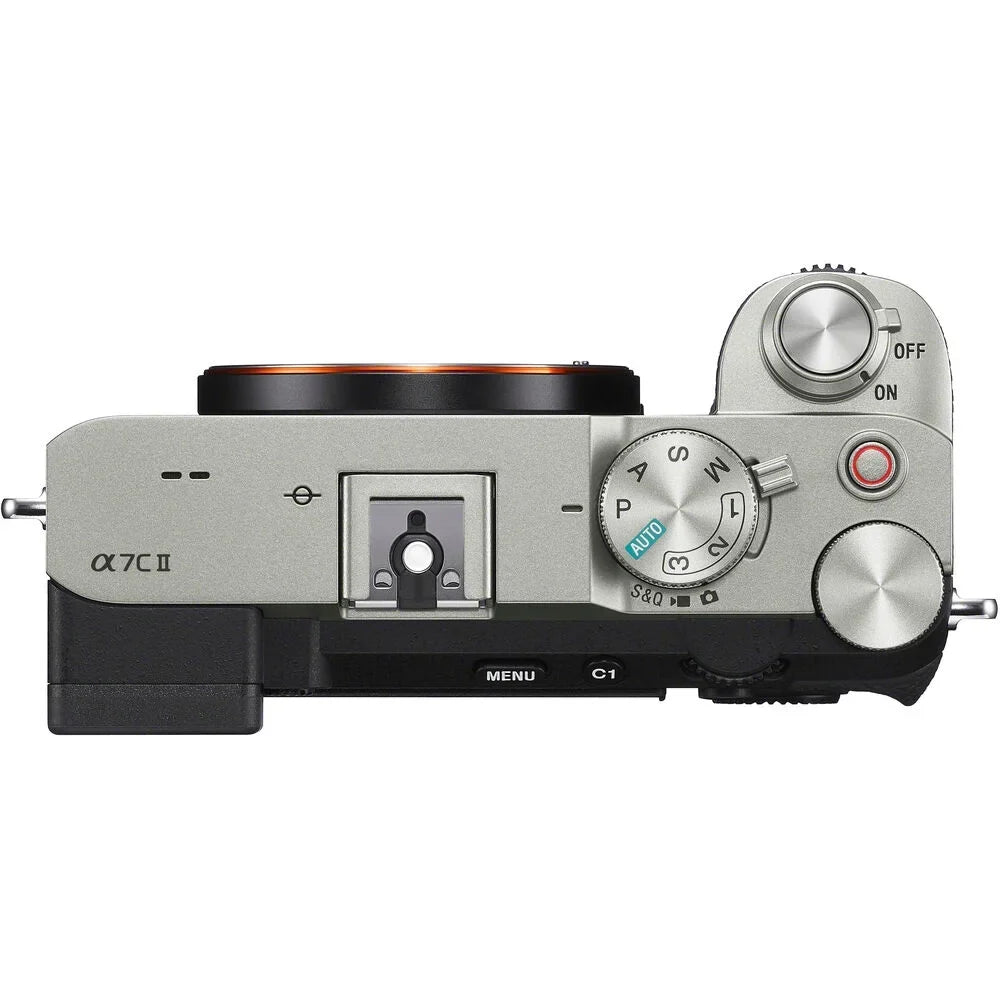 a7C II Full Frame Mirrorless Interchangeable Lens Camera Body Silver ILCE-7CM2/S Bundle with Deco Gear Photography Bag Case + Extra Battery + Dual Charger + Tripod + Software Kit & Accessories
