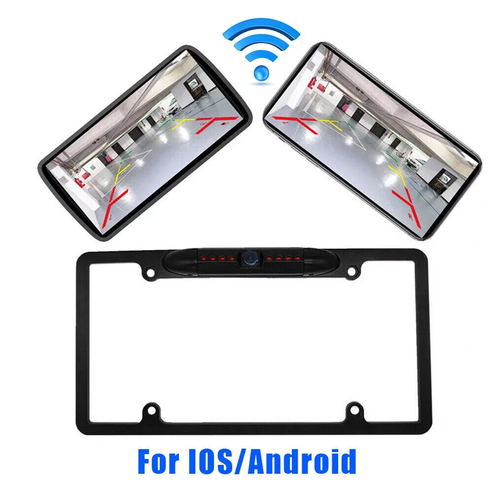 License Plate Frame Car Rear View Camera - Night Vision Backup