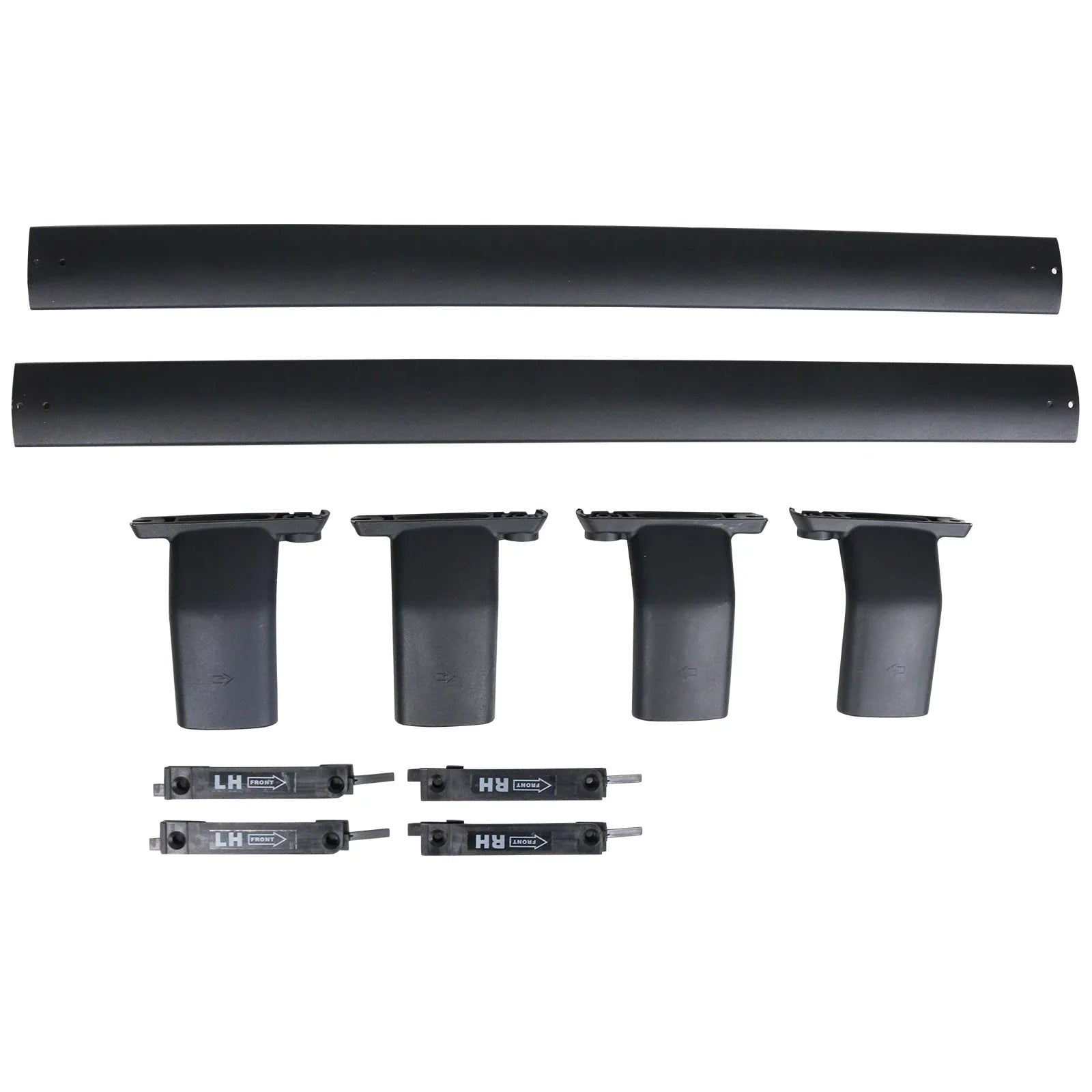 Ikon Motorsports Compatible with 13-16 Mazda CX-5 CX5 OE Style Cross Bar Roof Rack Black Aluminum