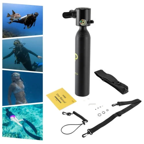 0.13gal Mini Scuba Tank Dive Diving Fluid Breath Device Cylinder Oxygen Set