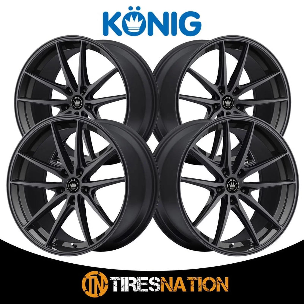 Konig 37B Oversteer 19x8.5 5x114.3 +45et Gloss Black Wheel
