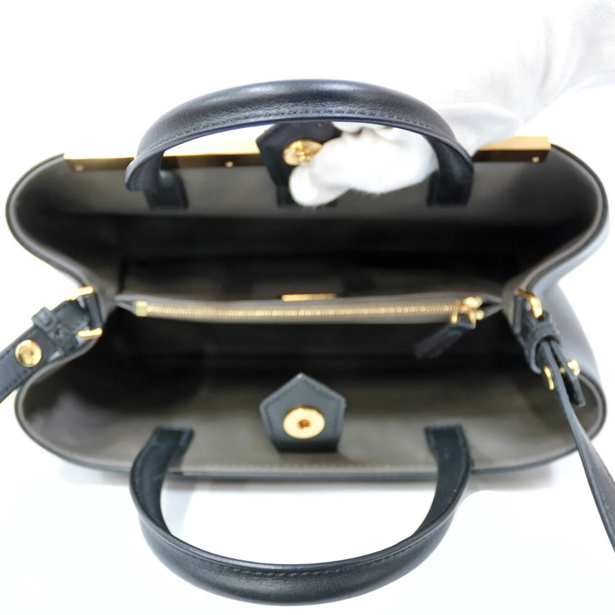 Pre-Owned FENDI Shoulder Bag Handbag Toujour Black Ladies (Good)