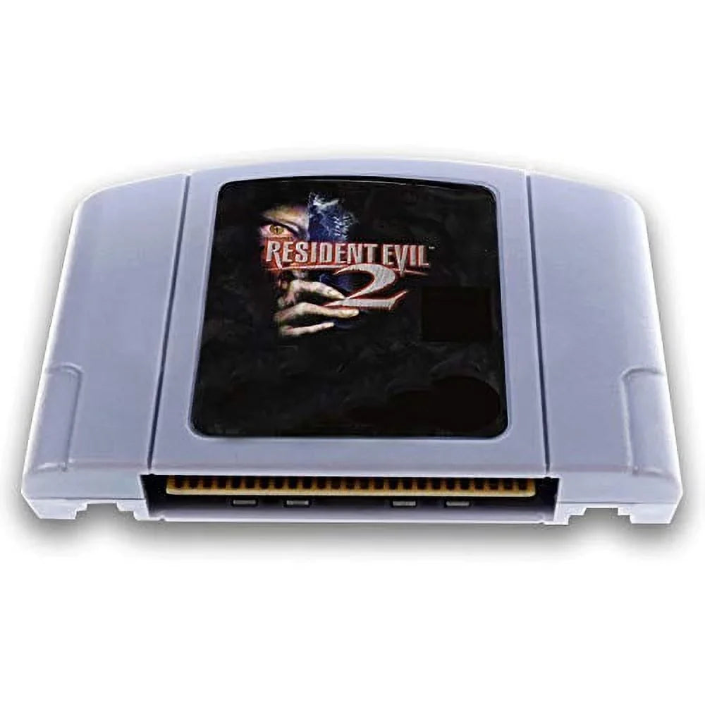 BrotheWiz Nintendo N64 Game Resident Evil 2 English Language for 64 bit USA Version Video Game Cartridge Console