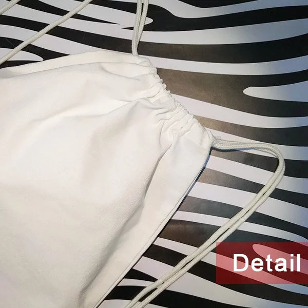 Chestry Elements Period Table Poor Metals Bismuth Bi Backpack Canvas Drawstring Reusable Mesh Shopping Bag