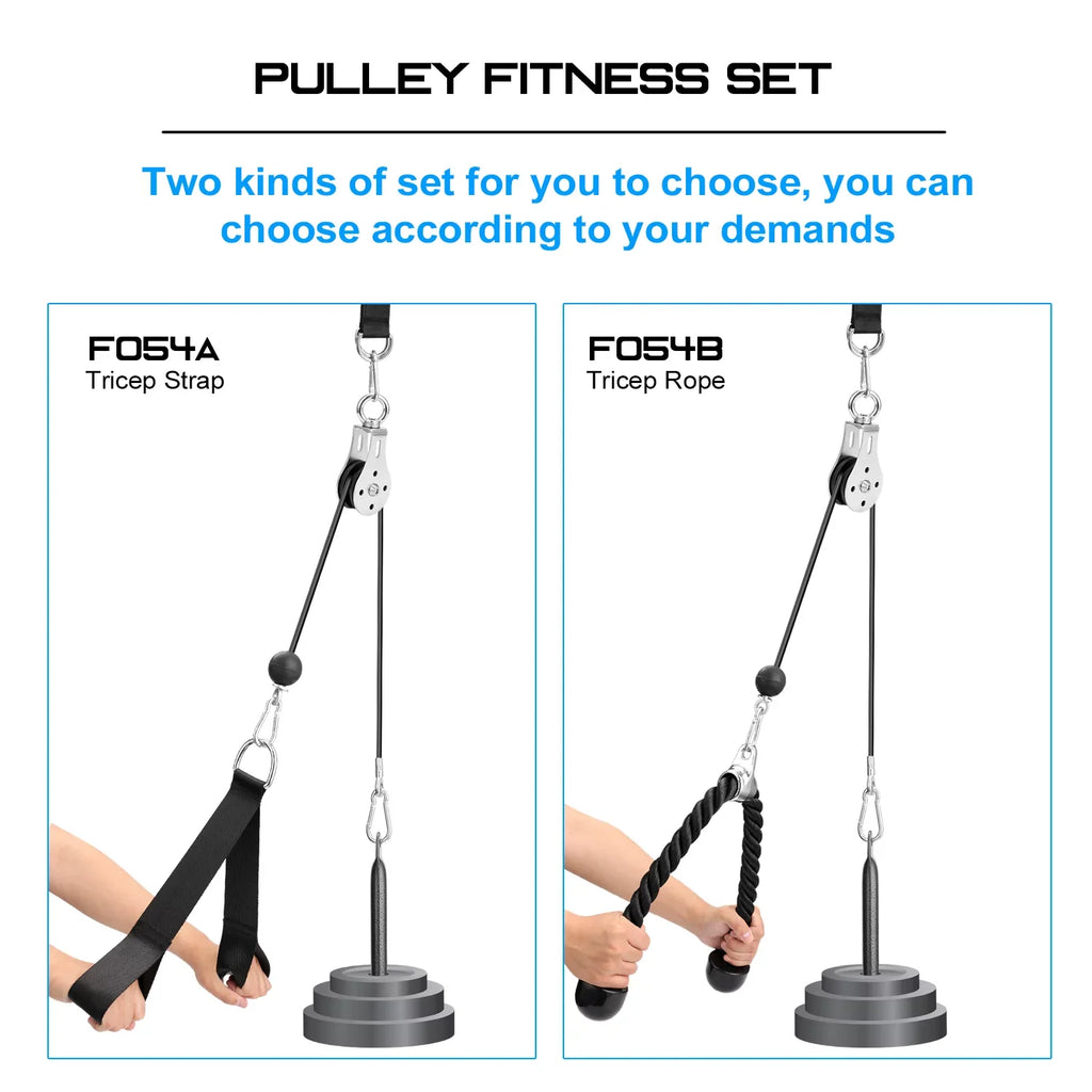 Lixada Fitness DIY Pulley Cable Machine Attachment System Loading Pin Lifting Arm Biceps Triceps Blaster Hand Strength Training Equipment