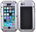 Gorilla Glass Aluminum Metal iPhone 5 Case (Silver) Heavy Duty Military Grade Shockproof and Scratch Resistant Protection, Rugged Outdoor Travel