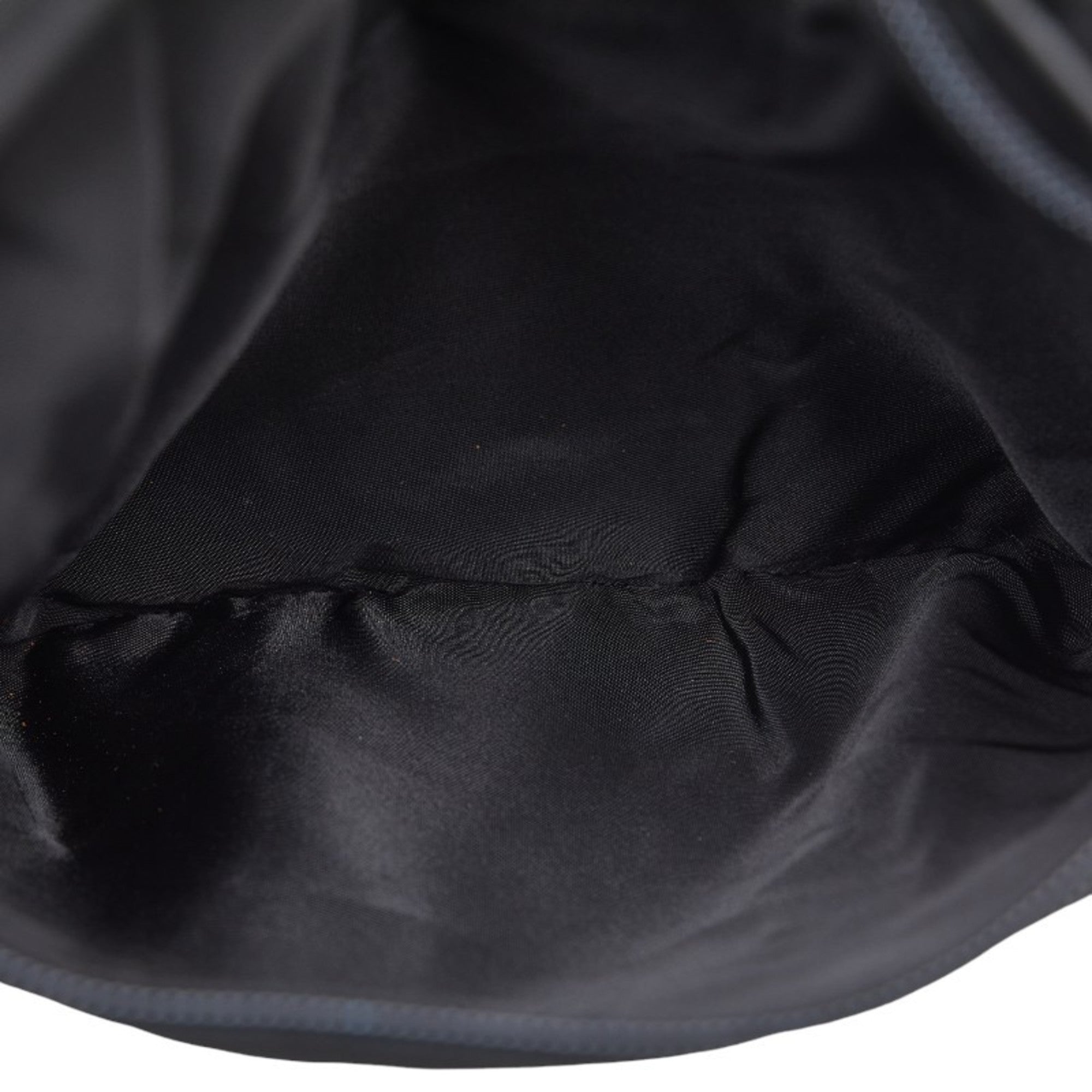 Pre-Owned Prada Triangle Plate Shoulder Bag Black Nylon Leather Women's PRADA (Fair)