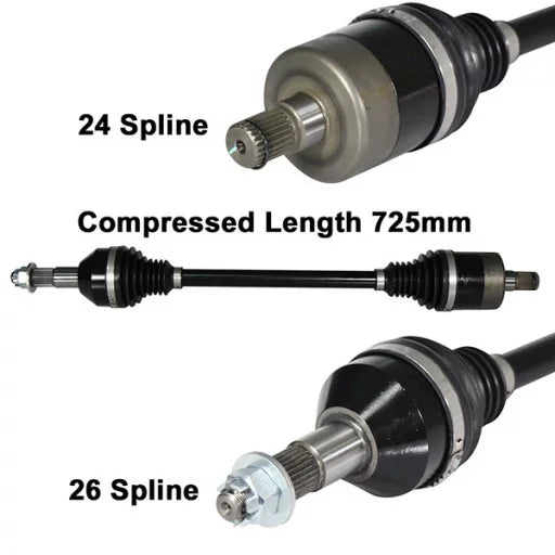 12 13 14 15 fits Can-Am Renegade 1000 ArmorTech Rear +6" Right Extended CV Axle