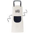 I Am Always Best One In The Games Apron Adjustable Bib Cotton Linen BBQ Kitchen Pocket Pinafore