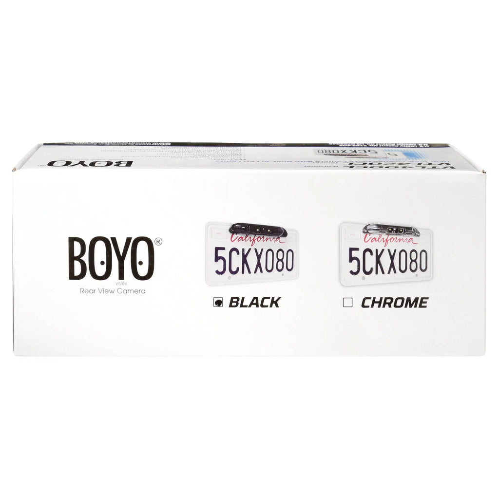 BOYO VTL420CL - Bar-Type License Plate Backup Camera with Parking Lines and LED Lights (Black)