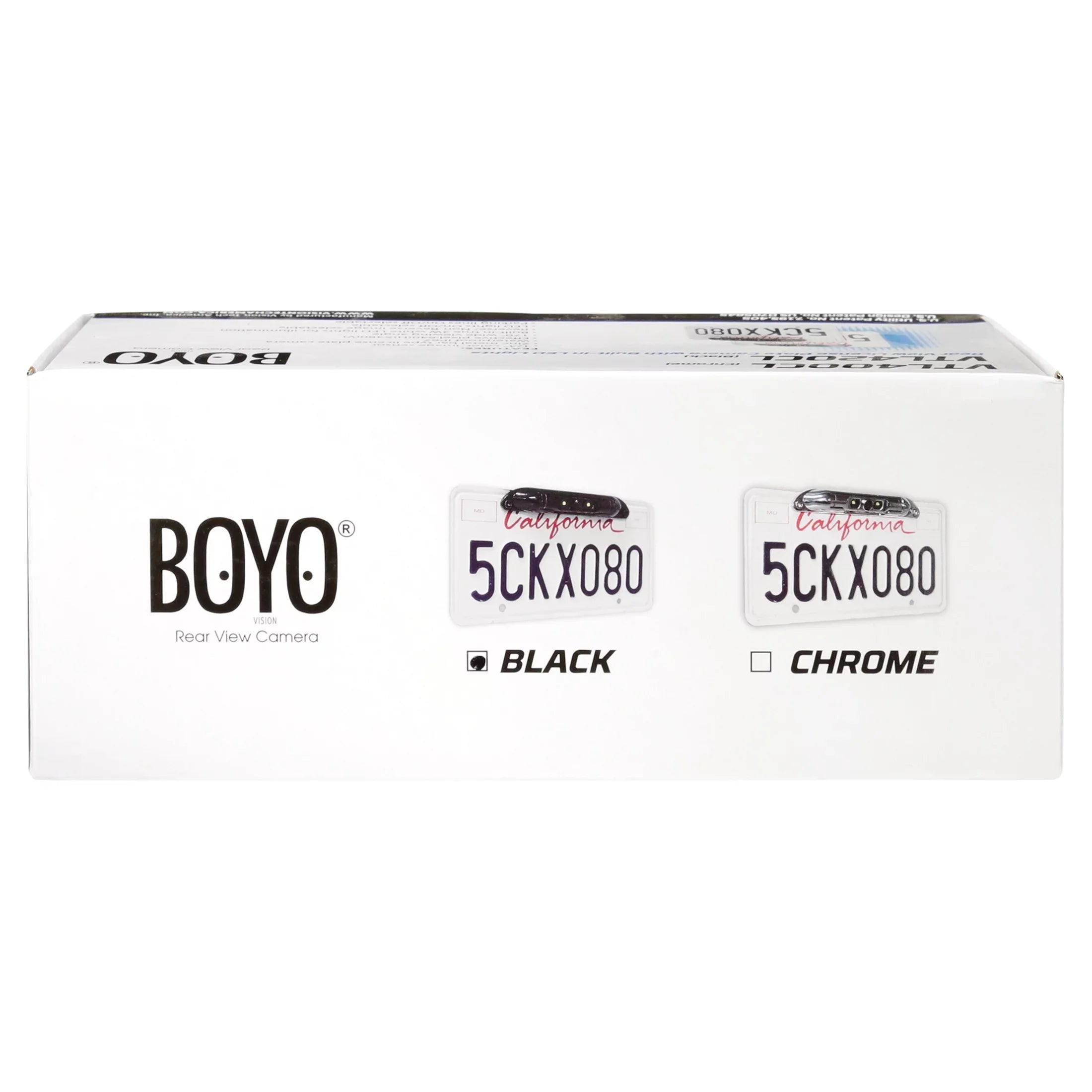 BOYO VTL420CL - Bar-Type License Plate Backup Camera with Parking Lines and LED Lights (Black)