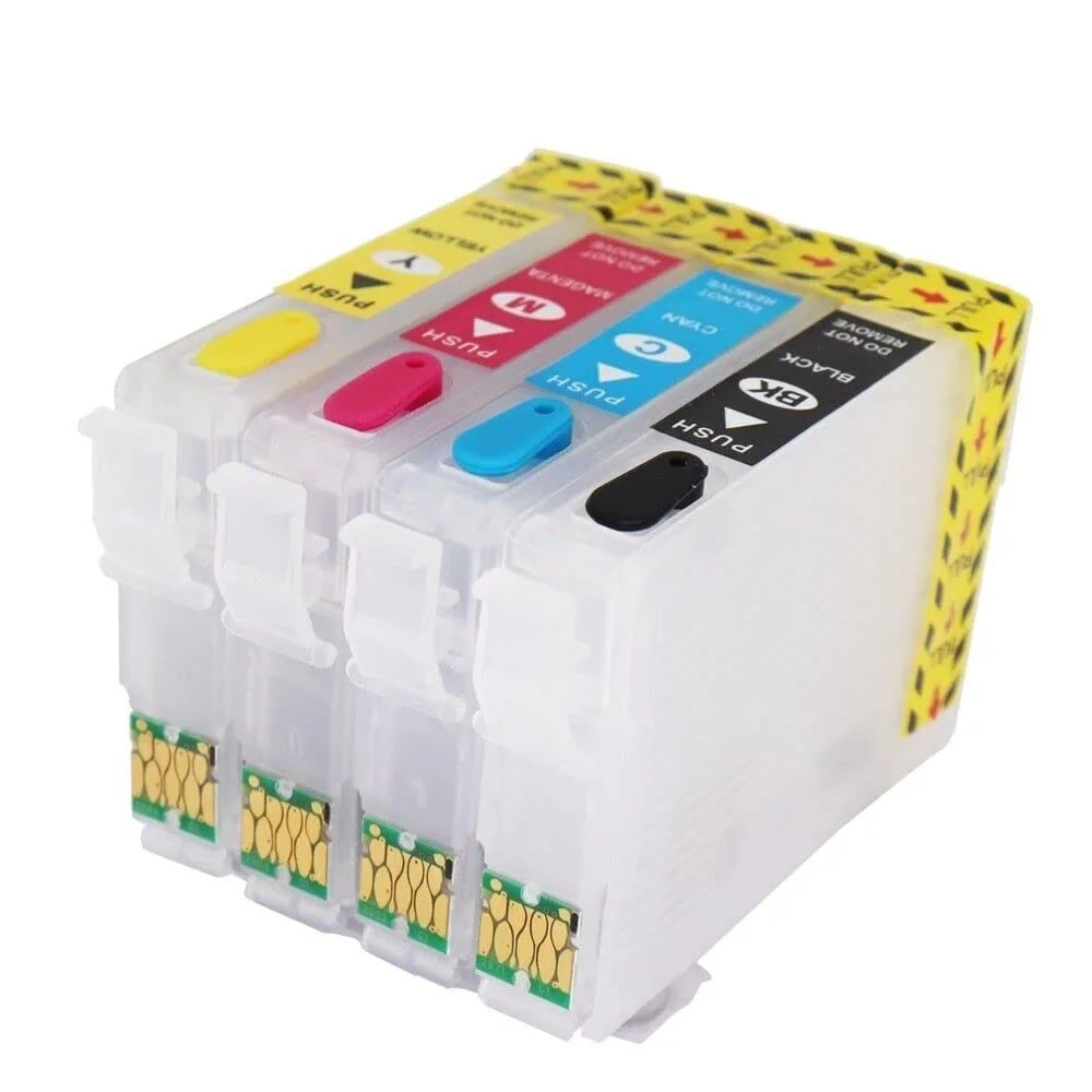 Conversion Pigment, Dye, Sublimation Ink Cartridges Empty Ink Cartridge with Single-use Chip for Epson 212XL 212 XL Fit for XP-4100 4105 WF-2830 WF-2850 Printer DTF Printing