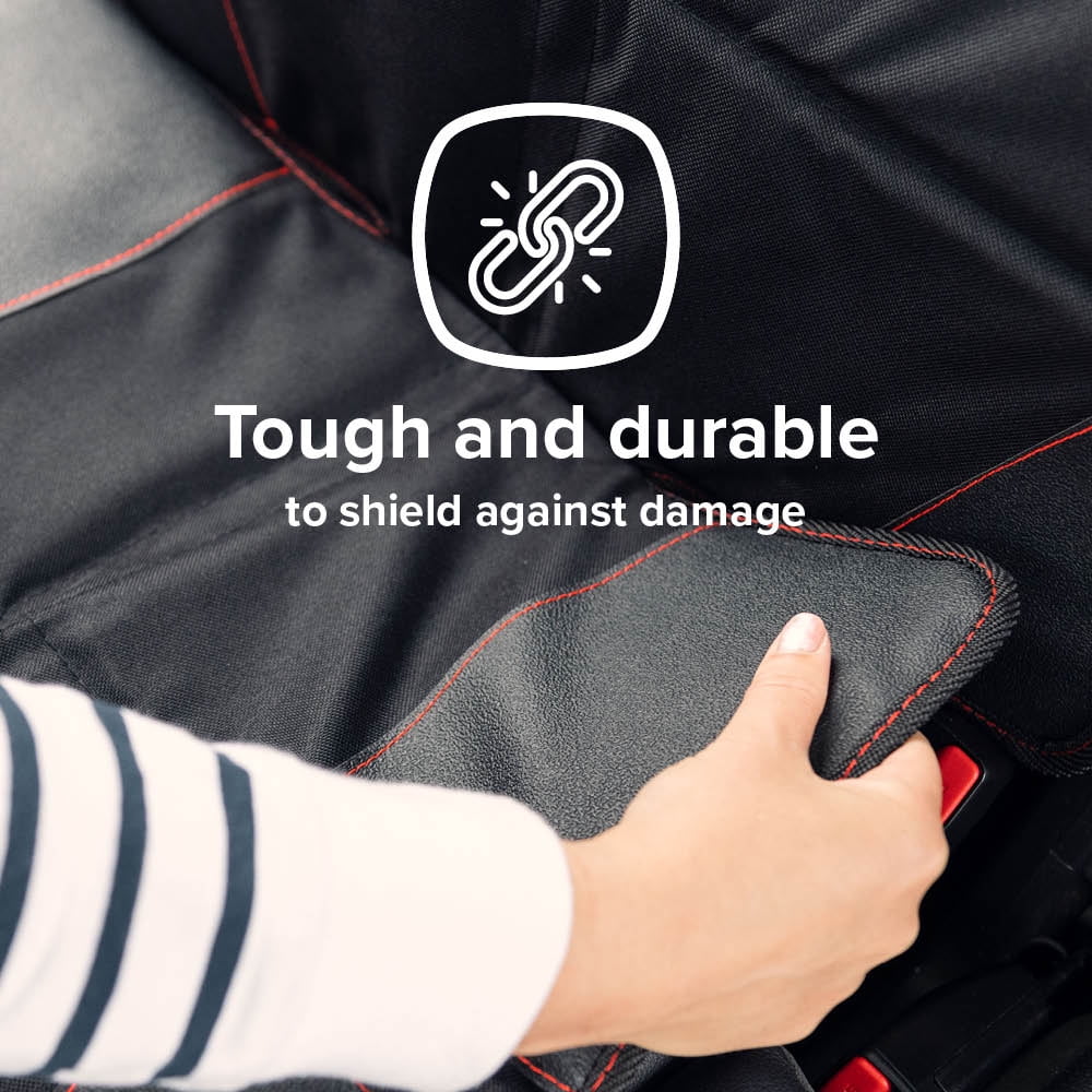 Diono Super Mat 2 Pack Car Seat Protector, Crash Tested, Fluid Resistant, Black