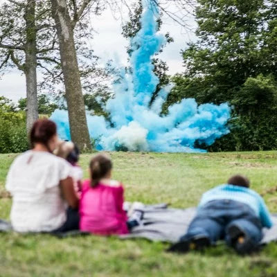 Color Blaze Gender Reveal Powder - 15 Pounds Blue - Ideal for baby boy announcements & reveals for car exhaust, burnouts, photoshoots, balloons, DIY’s, targets, baseballs, and more!