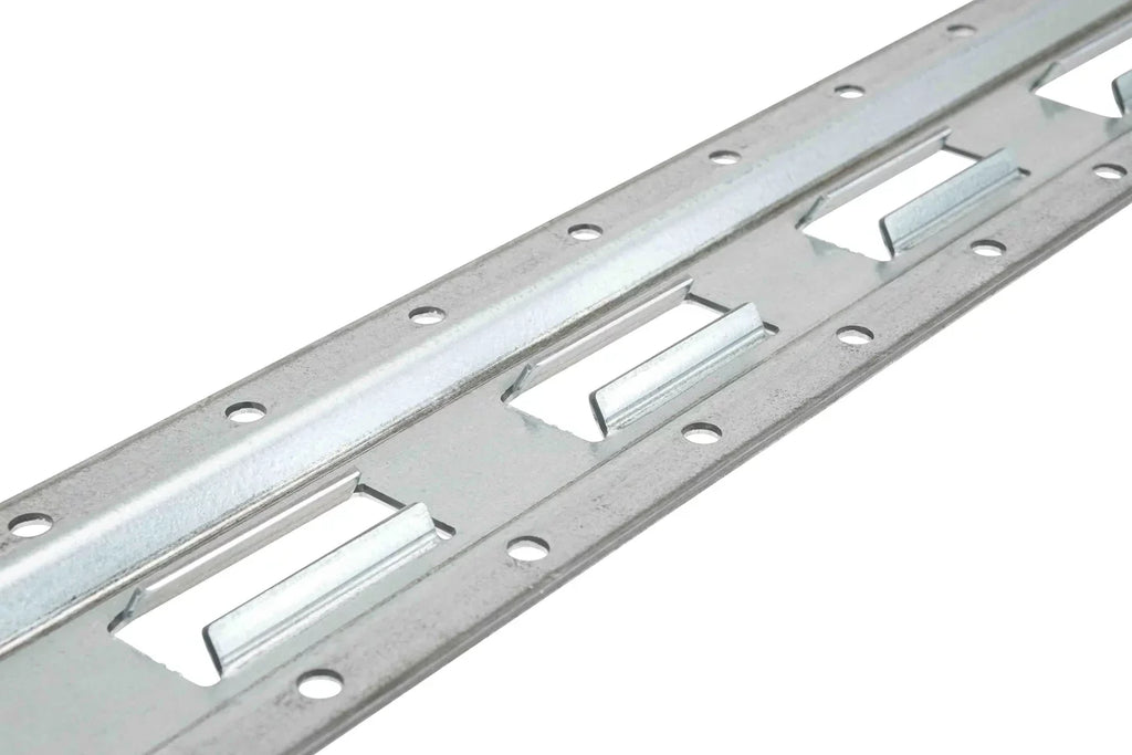 (4 Pack) 5' Vertical E-Track Tie-Down Rail - Made in USA | High Strength Galvanized Steel, Bolt-On Tie Down Rail for Cargo on Pickups, Trucks, Trailers, Vans