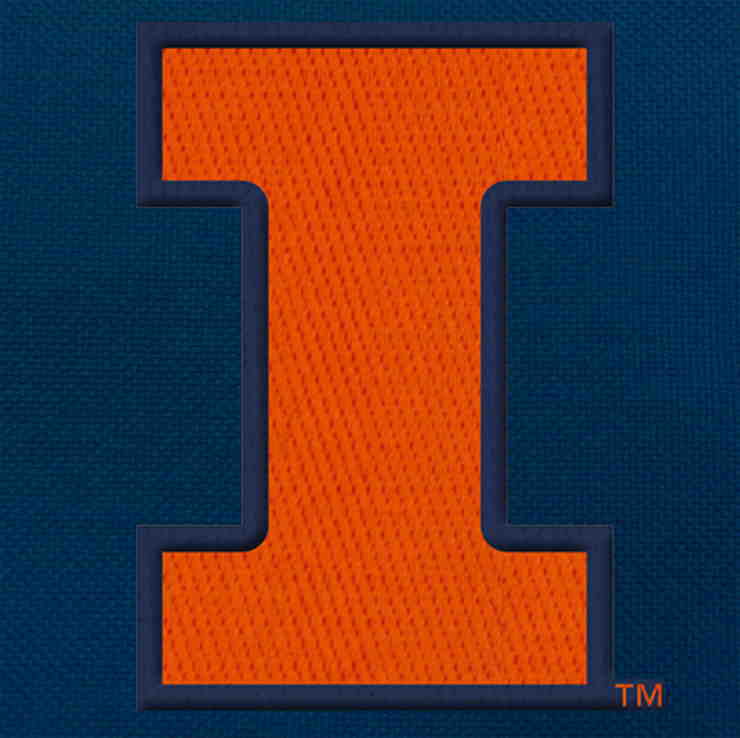 Illini Duffel or Illinois Gym Bag WITH SHOE POCKET