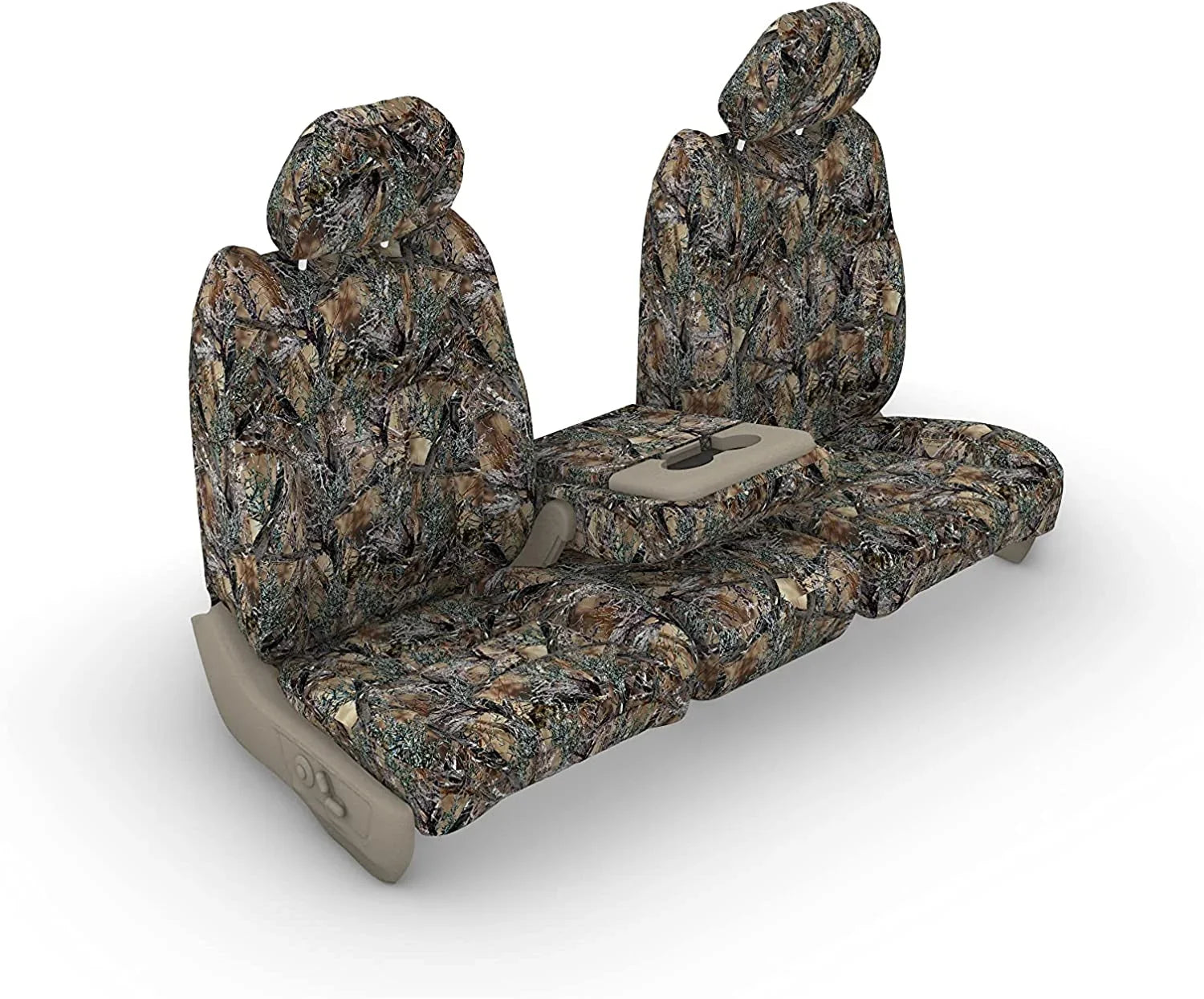 F486 2014 Ford F150 & 2015-2021 F250-F550 Front 40/20/40 Split Seat with Opening Center Console and Opening 20 Section Seat Bottom IN MC2C Camouflage Endura