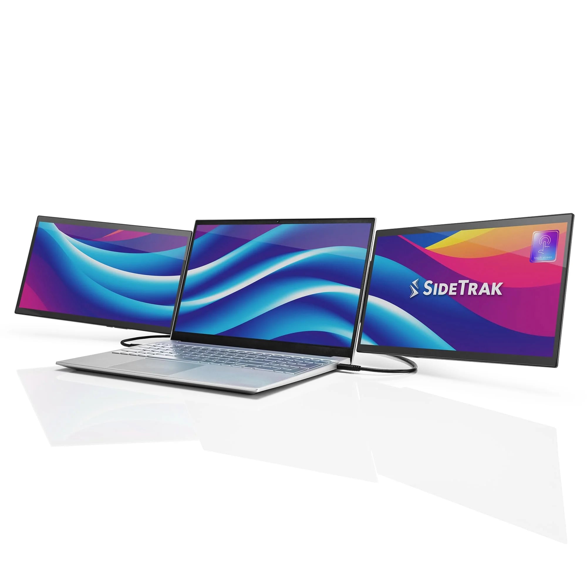 SideTrak Swivel Pro Triple Touch | Monitor Ultra Slim Attachable Portable Monitor for Portable computer