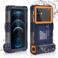 UrbanX Professional [15m/50ft] Swimming Diving Surfing Snorkeling Photo Video Fluid Protective Case Fluid Housing for HTC U19e And all Phones Up to 6.9 Inch LCD with Lanyard