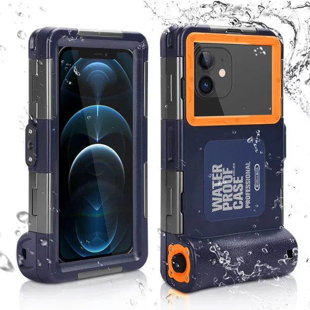 UrbanX Professional [15m/50ft] Swimming Diving Surfing Snorkeling Photo Video Fluid Protective Case Fluid Housing for Oppo A7 And all Phones Up to 6.9 Inch LCD with Lanyard