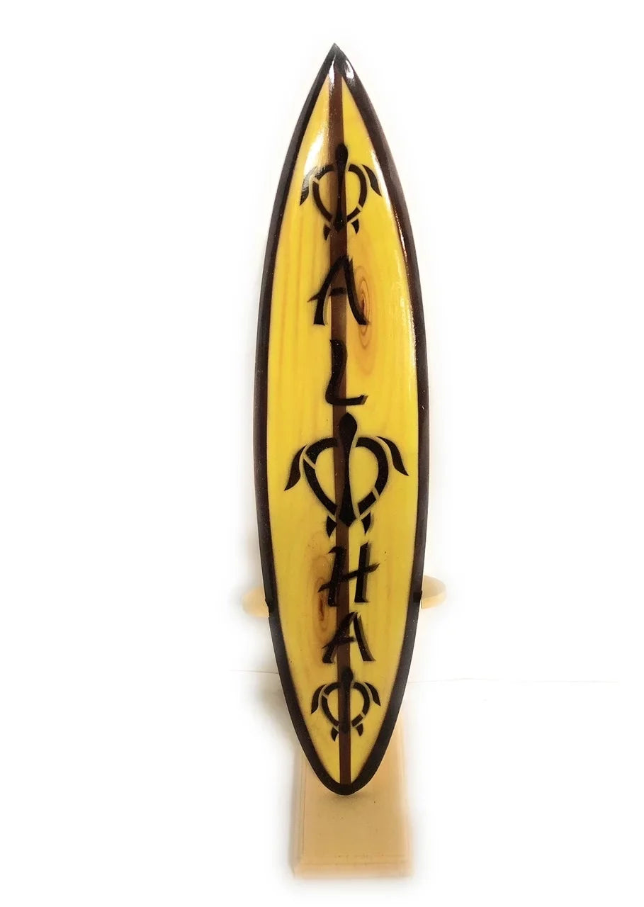 Classic Surfboard Aloha w/ turtles 16" - Trophy | #wai350140t