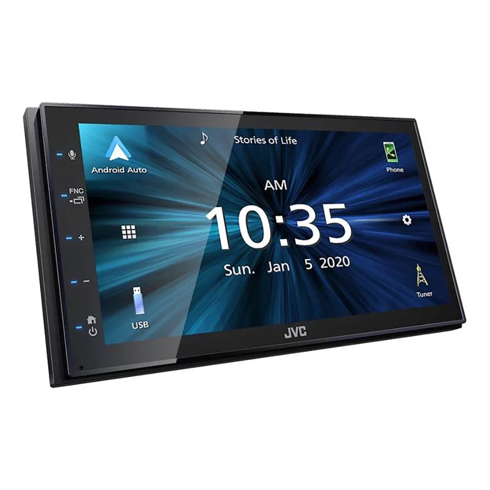 New JVC KW-M56BT Multimedia Receiver (Does not play DVD/CD Discs) w/ Backup Camera