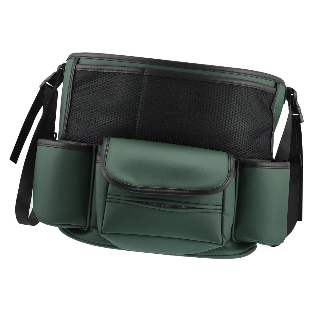 Unique Bargains Car Large Capacity Seat Organizer Backseat Multi Pockets Purse Storage for Car 36x26x18cm Army Green