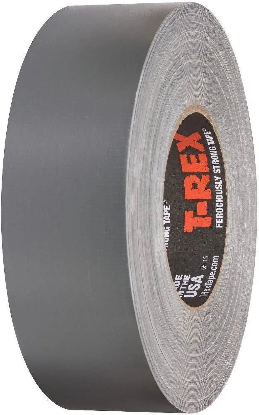 T-REX Ferociously Strong Duct Tape, 1.88 in. x 35 yd, 2 Rolls. Total 70 Yards, Dark Gunmetal Gray 240998