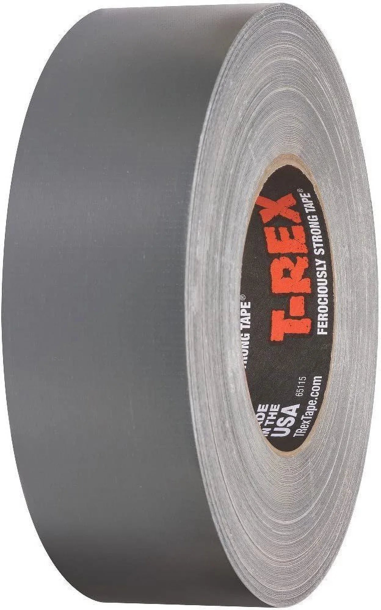 T-REX Ferociously Strong Duct Tape, 1.88 in. x 35 yd, 2 Rolls. Total 70 Yards, Dark Gunmetal Gray 240998