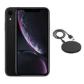 Restored iPhone XR A1984 (Fully Unlocked) 64GB Black (Grade A) w/ Wireless Charger (Refurbished)