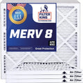 Filter King 9.5x23x1a Air Filter | 4-PACK | MERV 8 HVAC Pleated A/C Furnace Filters | MADE IN USA | Actual Size: 9.5 x 23 x .75"