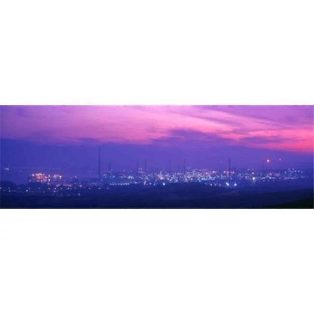 Oil Refinery Andalucia Spain Poster Print by - 36 x 12