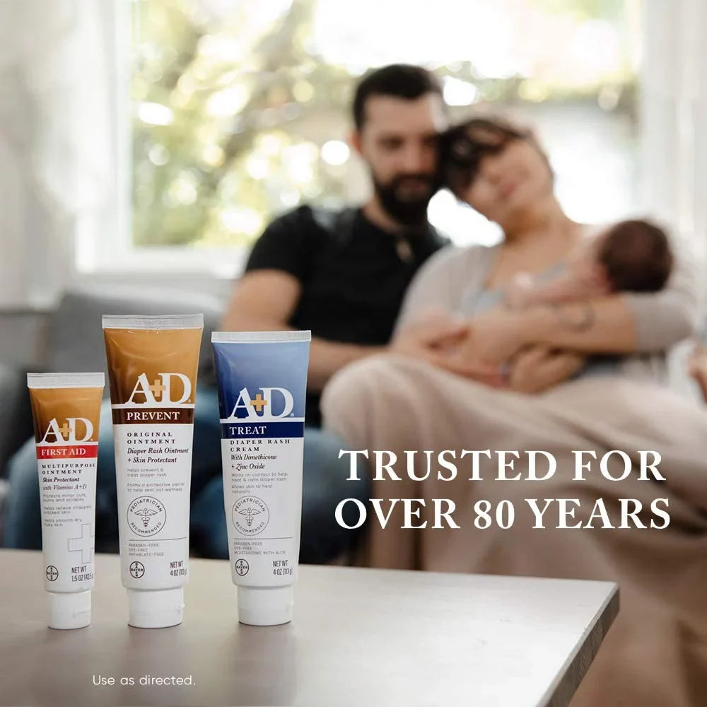 A D Original Diaper Rash Ointment, Skin Protectant With Lanolin And Petrolatum, (Packaging May Vary) Cream 16 Ounce (Pack Of 1)