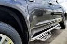 N-Fab by RealTruck Podium Stainless Steel Steps | Polished Stainless Steel, Cab Length | Hpt0786Cc-Ss | Compatible with 2007-2021 Toyota Tundra Crewmax All Beds, SRW Gas