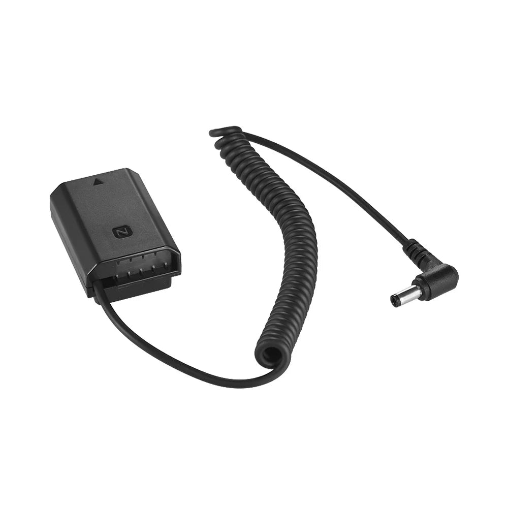 Andoer NP FZ100 Dummy Battery Pack Adapter for A7III A9 A7RIII A7SIII, with Spring Cable