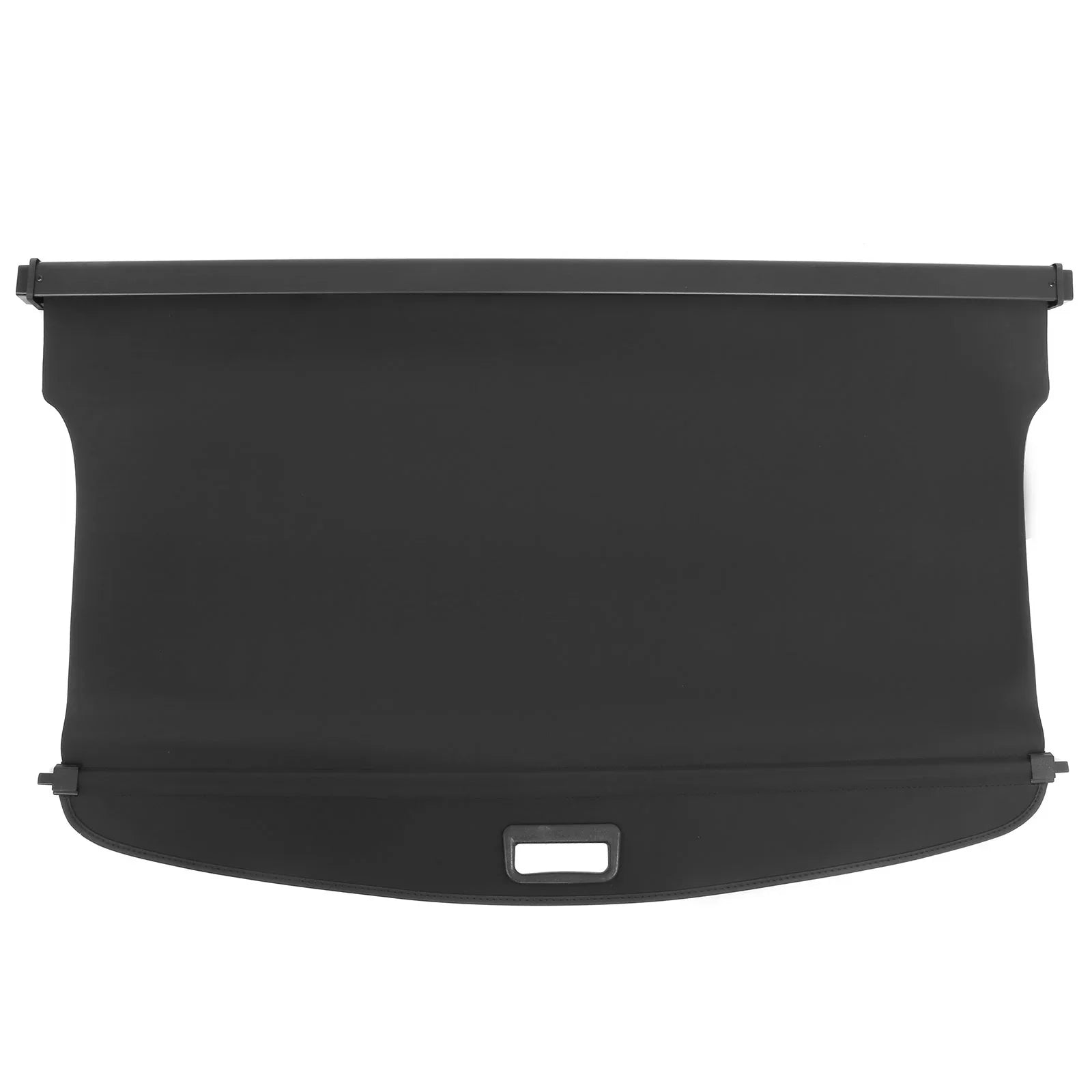 Ikon Motorsports Retractable Rear Trunk Security Cargo Cover Tonneau Luggage Shade Added on Bodykit Replacement Compatible With 2020-2024 Ford Escape Black Canvas