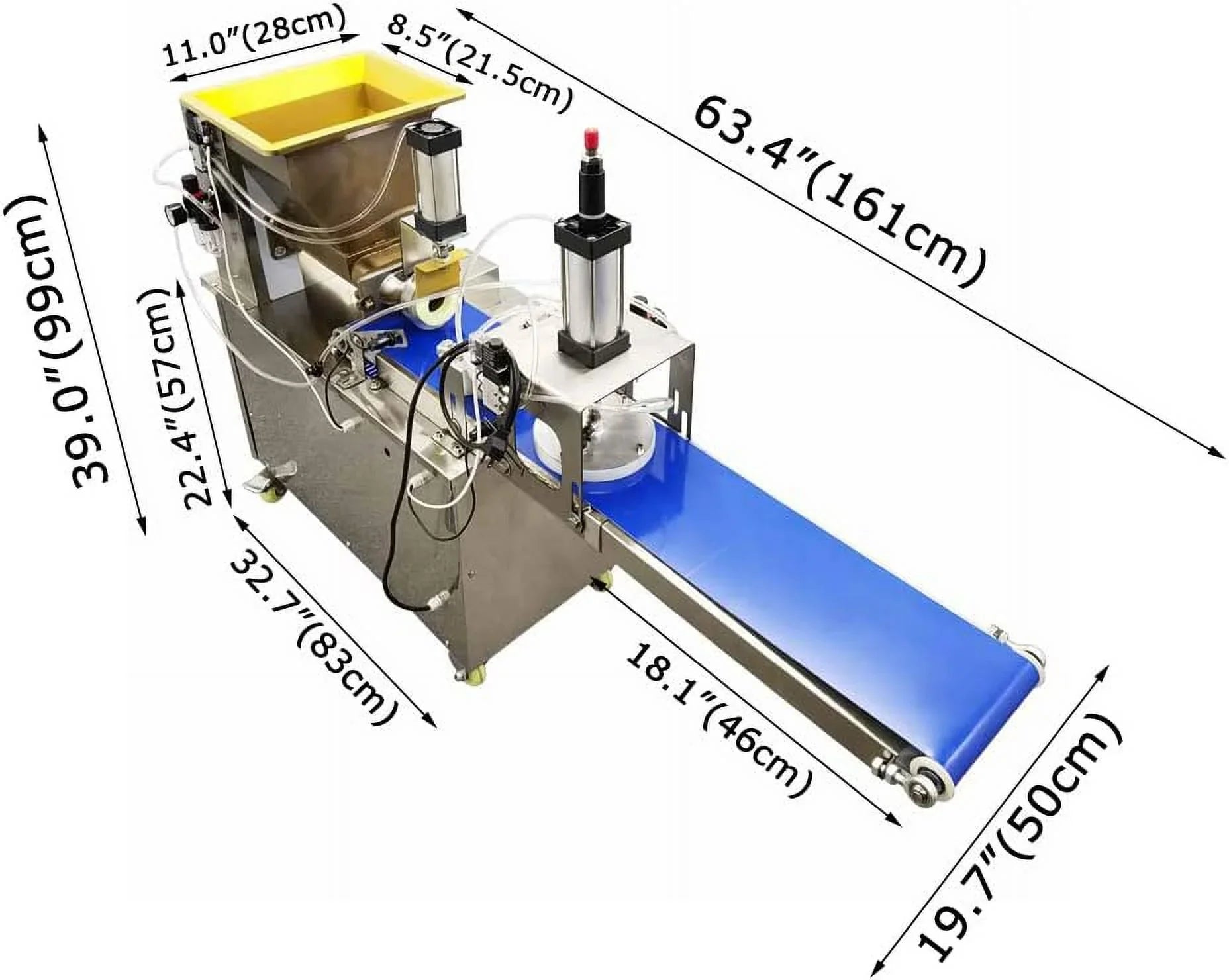 PreAsion 110V Full-automatic Dough Divider and Cake Pizza Dough Pastry Press Machine