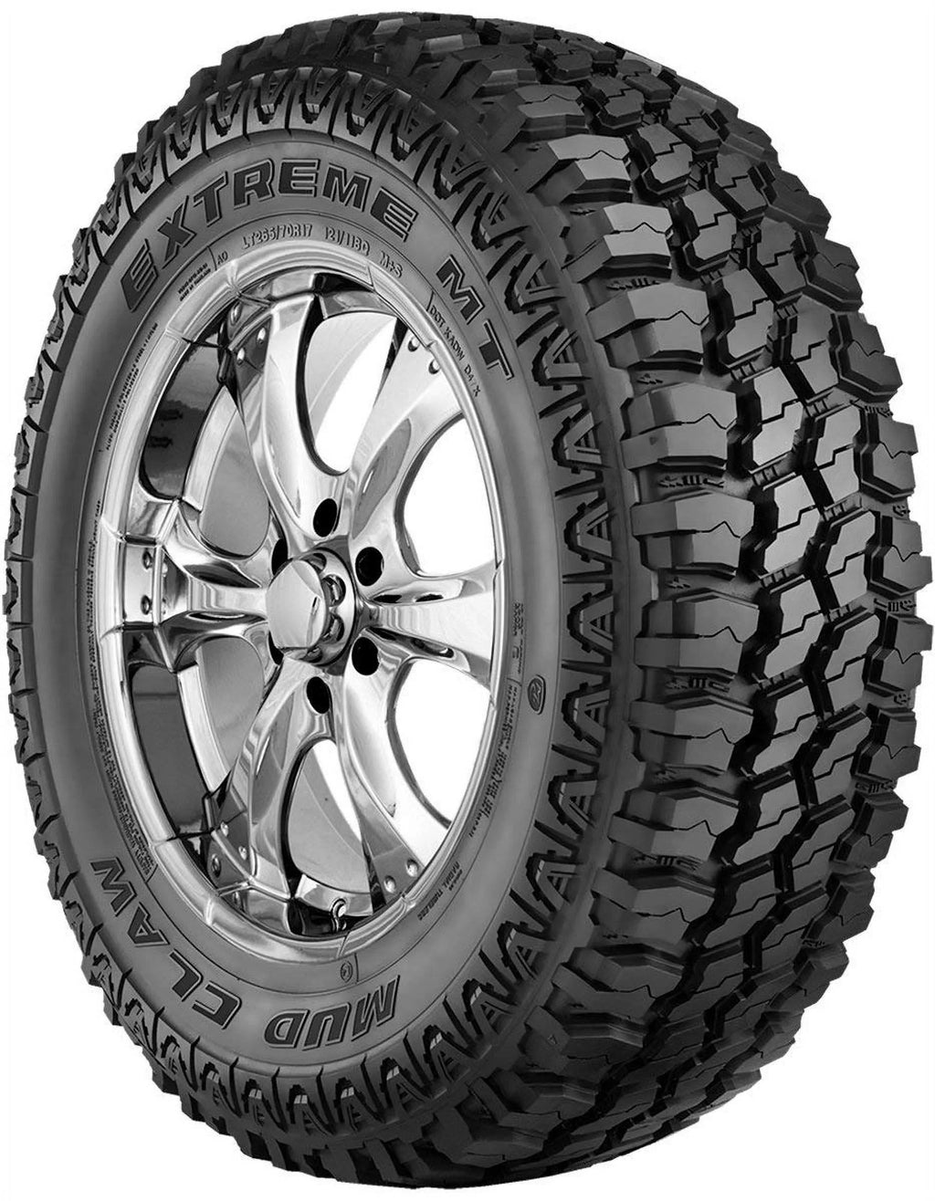 4 Mud Claw Extreme M/T LT 285/70R17 121/118Q All Terrain Off-Road Truck Mud Tire MCX84 / 285/70/17 / 2857017