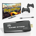 Retro Game Stick Emulator Console S2 - Preloaded 12000+ Classic Retro Games,9 Emulators,Plug and Play Video Games for TV,Nostalgia Stick Support 4K HD Port,2 Wireless Gamepads(64G)