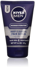 Nivea For Men Original, Deep Cleaning Face Scrub 4.4 Oz (Pack Of 2)