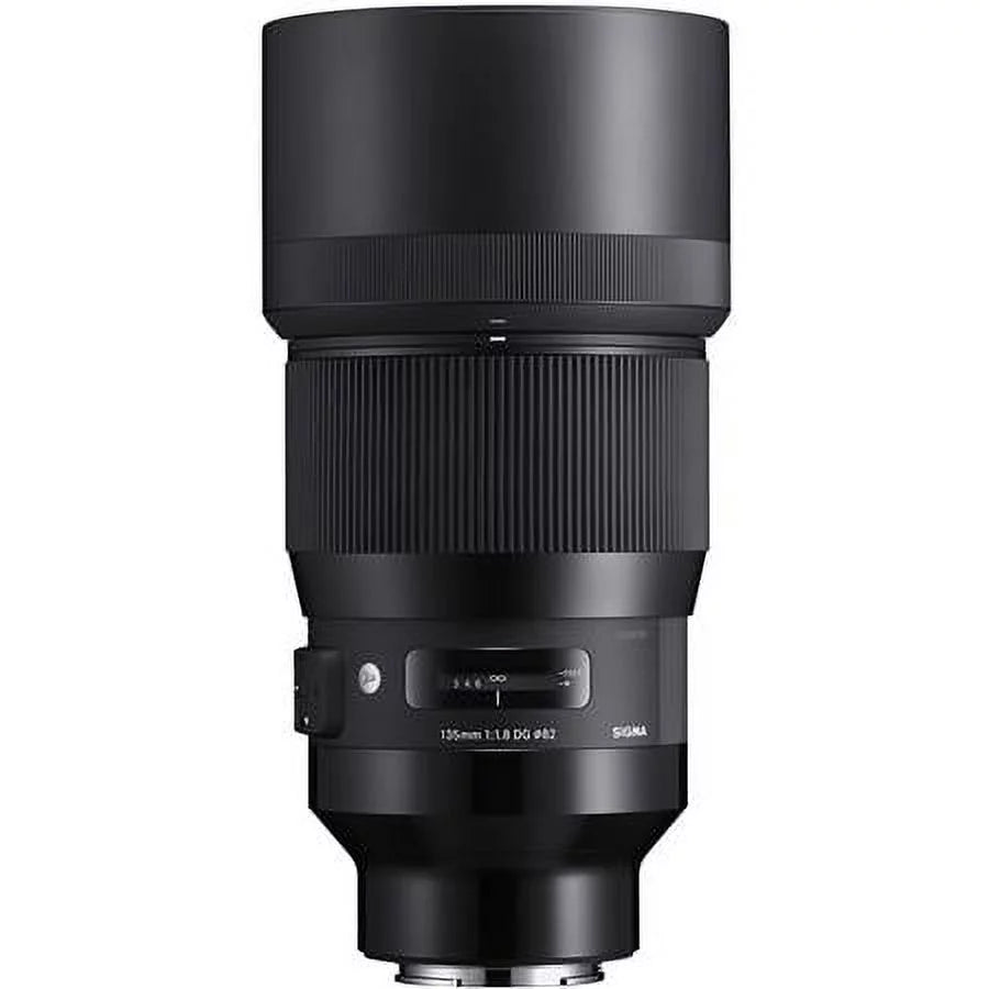 135mm f/1.8 DG HSM ART Lens for E, Black, Bundle with ProOptic 82mm Filter Kit, Flex Lens Shade, Cleaning Kit, Lens Wrap, Lens Cap Tether, PC Software Kit