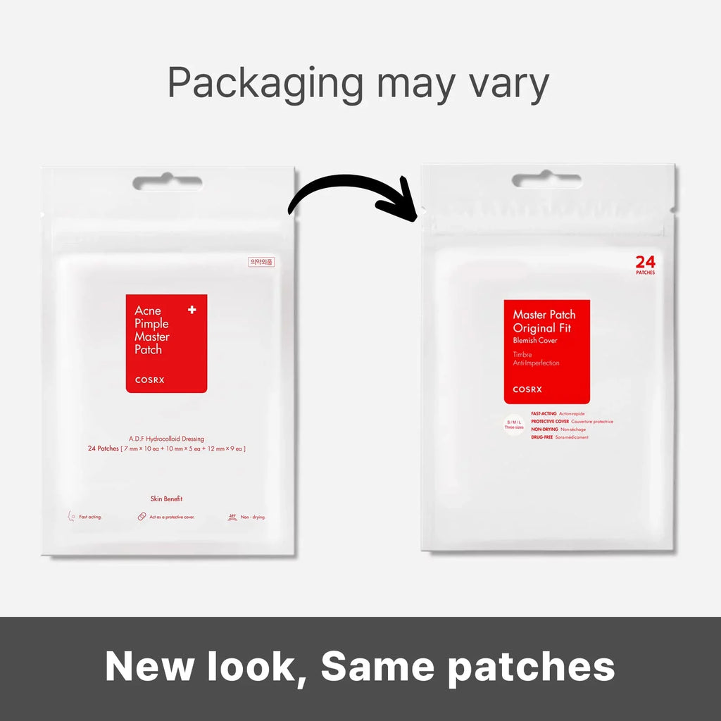 Cosrx Acne Pimple Patch Absorbing Hydrocolloid Original 3 Size Patches For Blemishes And Zits Cover, Spot Stickers For Face And Body, Not Tested On Animals, No Toxic Ingredients (240 Count (Pack.