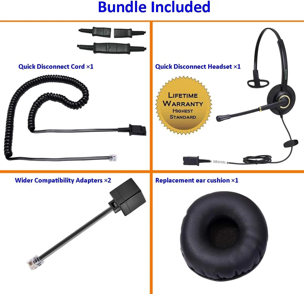 N/X KEMEILE Telephone with Noise Cancelling , Corded RJ9 Phone Compatible with Cisco CP-7821 7841