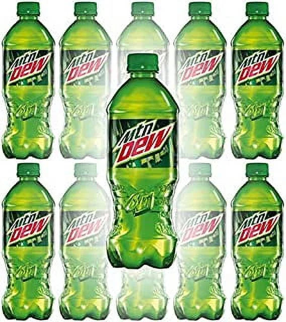 Mountain Dew Soda, 20 oz Bottles -Pack of 12