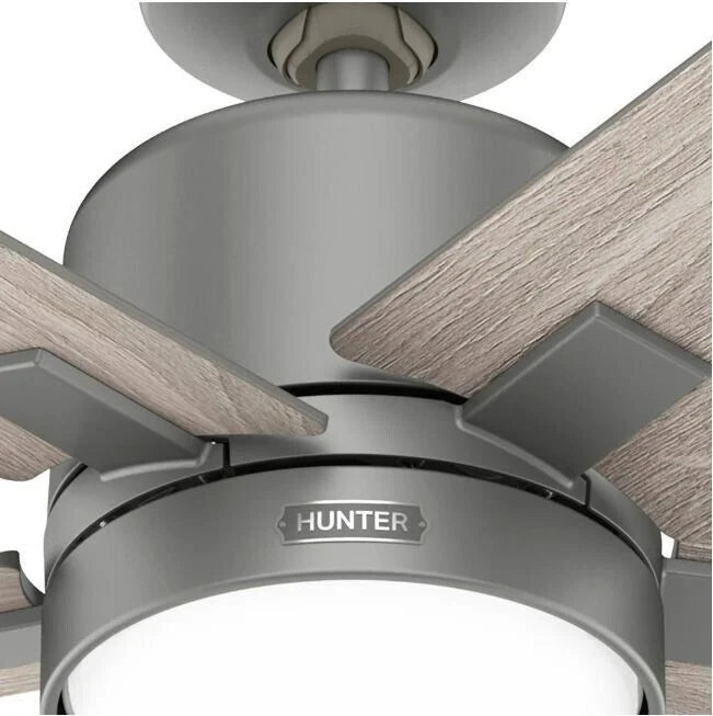 Codec 60 in. Indoor Matte Silver Smart Ceiling Fan with Remote and Light Kit